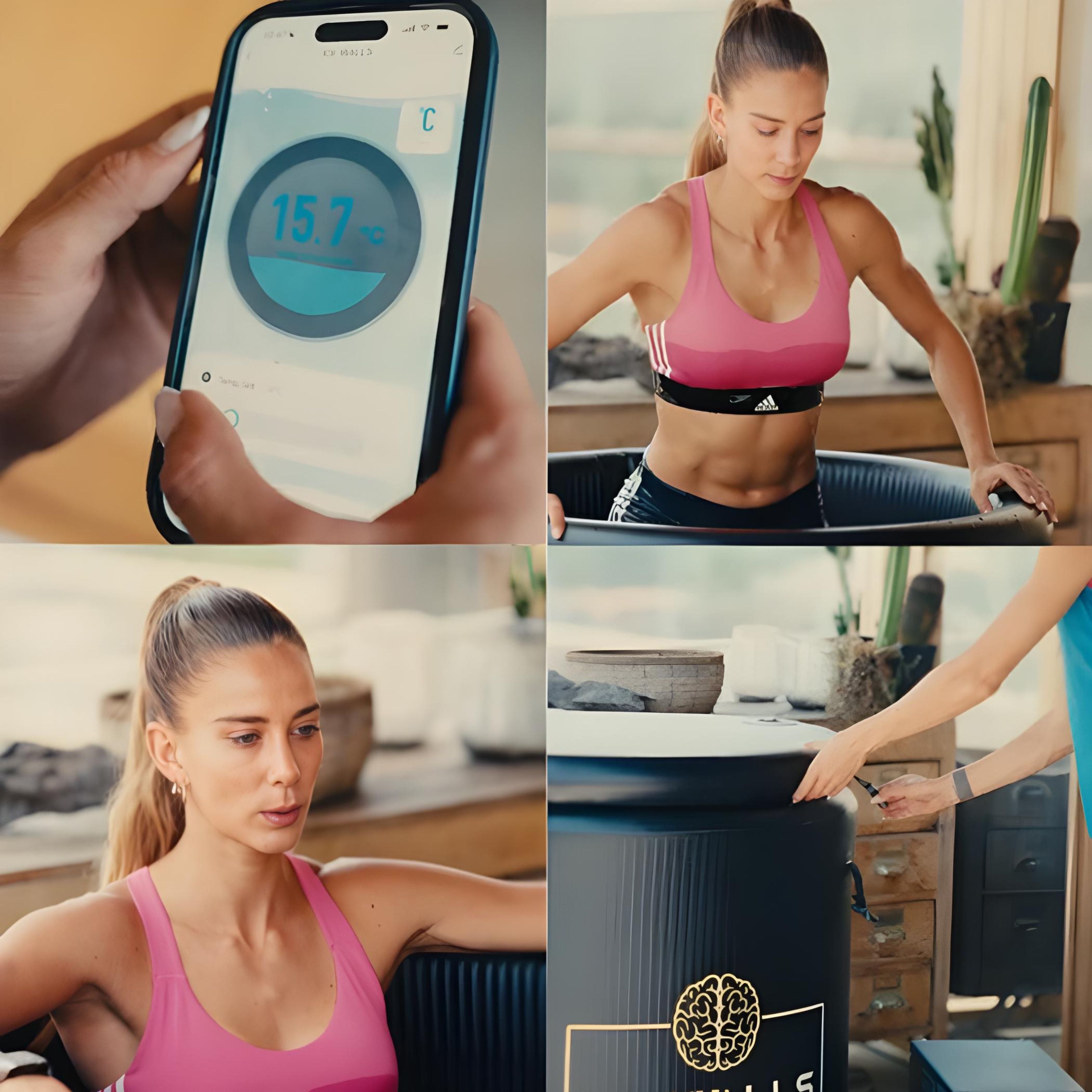 Sumérgete en una piscina de hielo para experimentar los beneficios de la exposición al frío, activando tu cuerpo y mente al mismo tiempo.