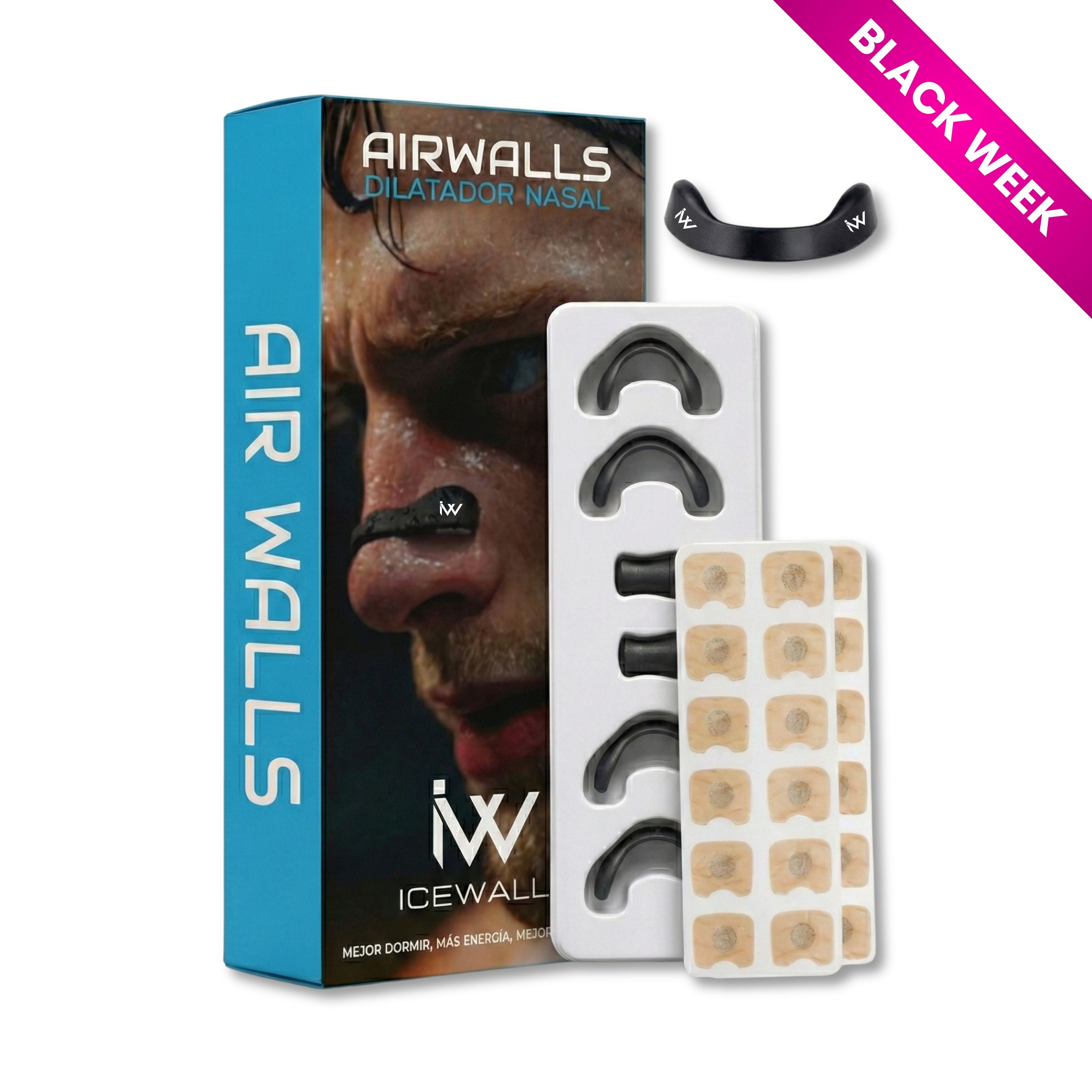 Dilatadores nasales AirWalls para mejorar respiración, rendimiento deportivo y dormir mejor – Ice Walls Chile