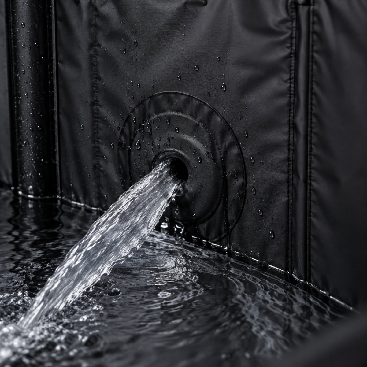 Sistema de filtración conectado al motor enfriador de la tina de hielo Ice Walls