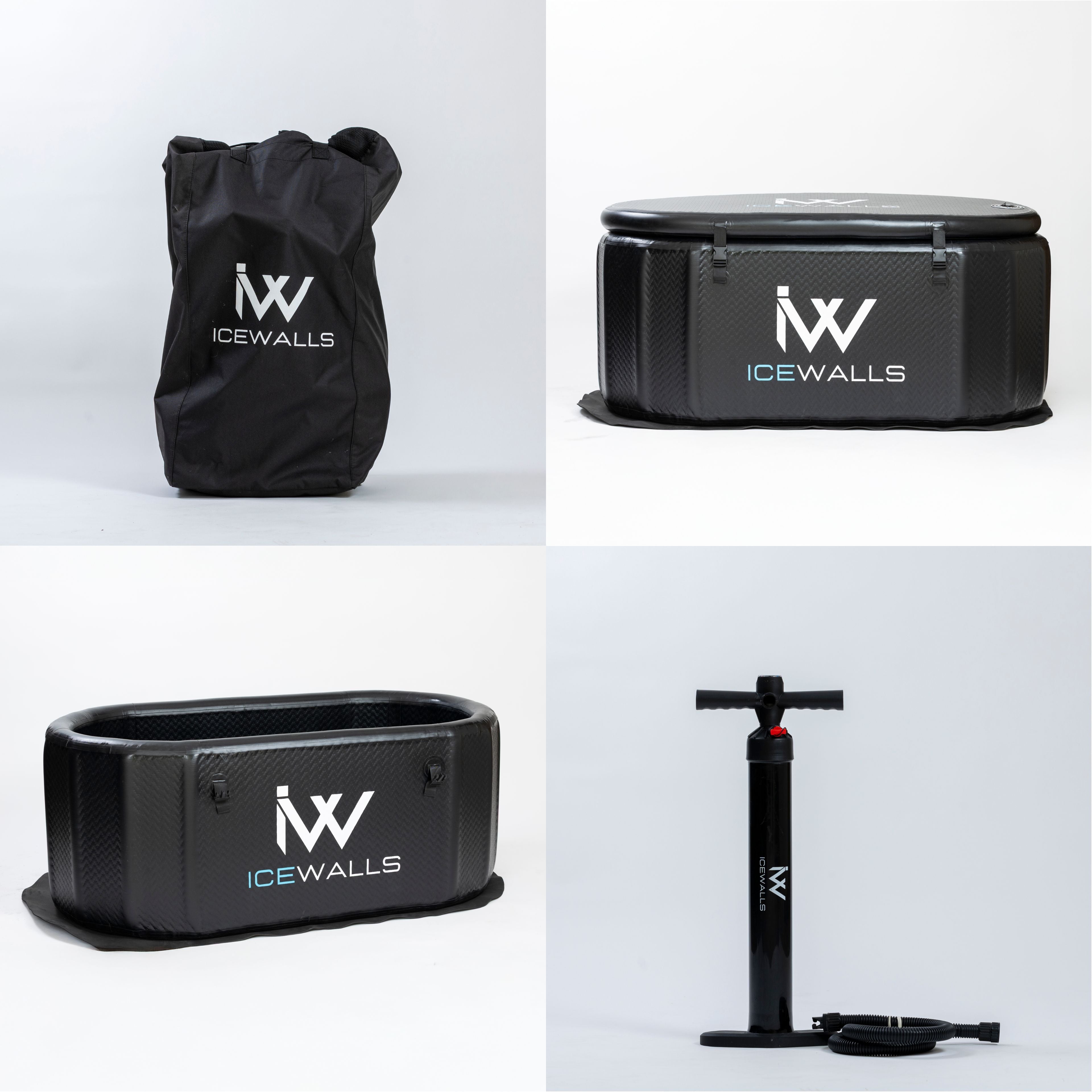 Tina fría Ice Walls para inmersión en frío, diseñada para rendimiento, salud y fortalecimiento mental