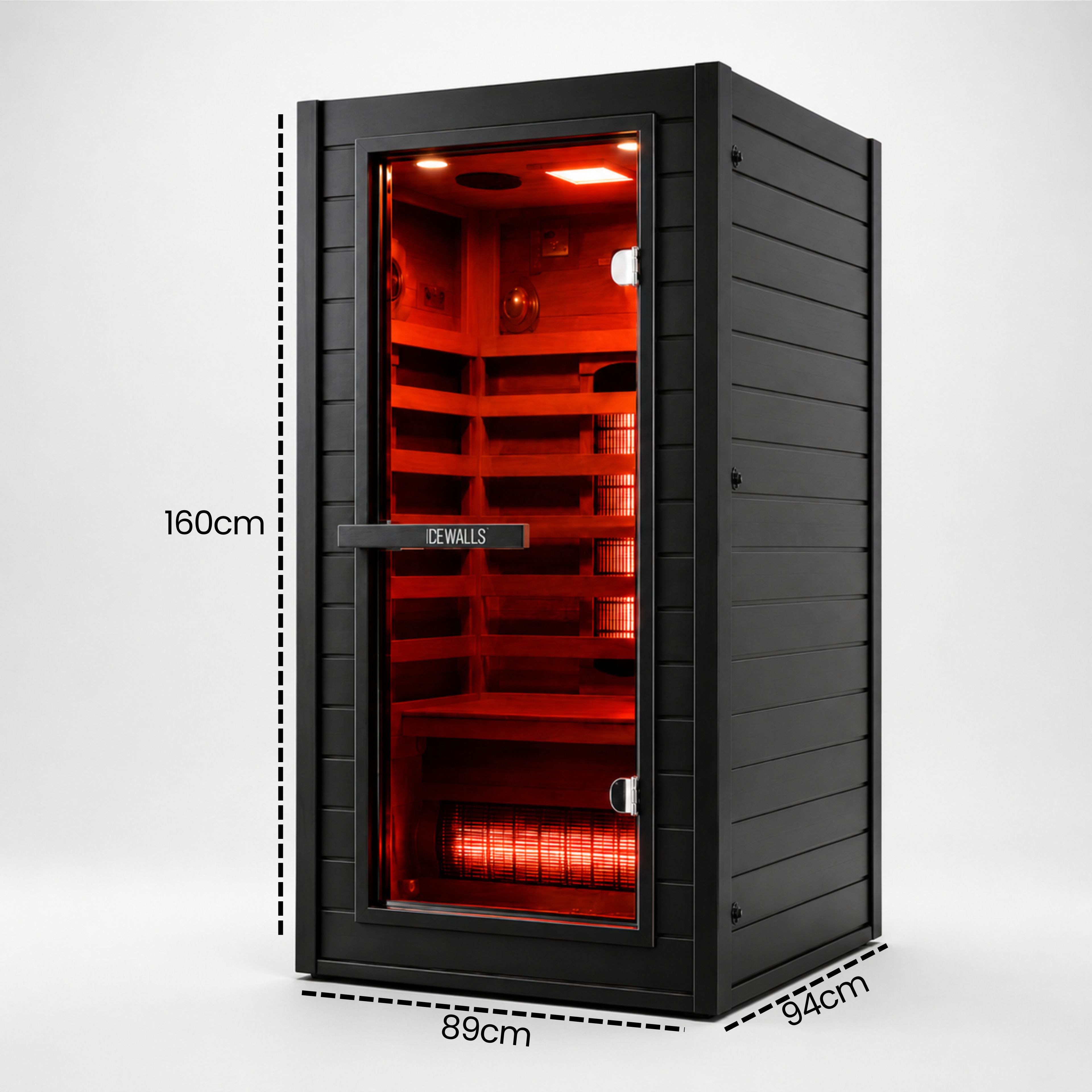 Panel de control digital de sauna infrarrojo con temperatura regulable