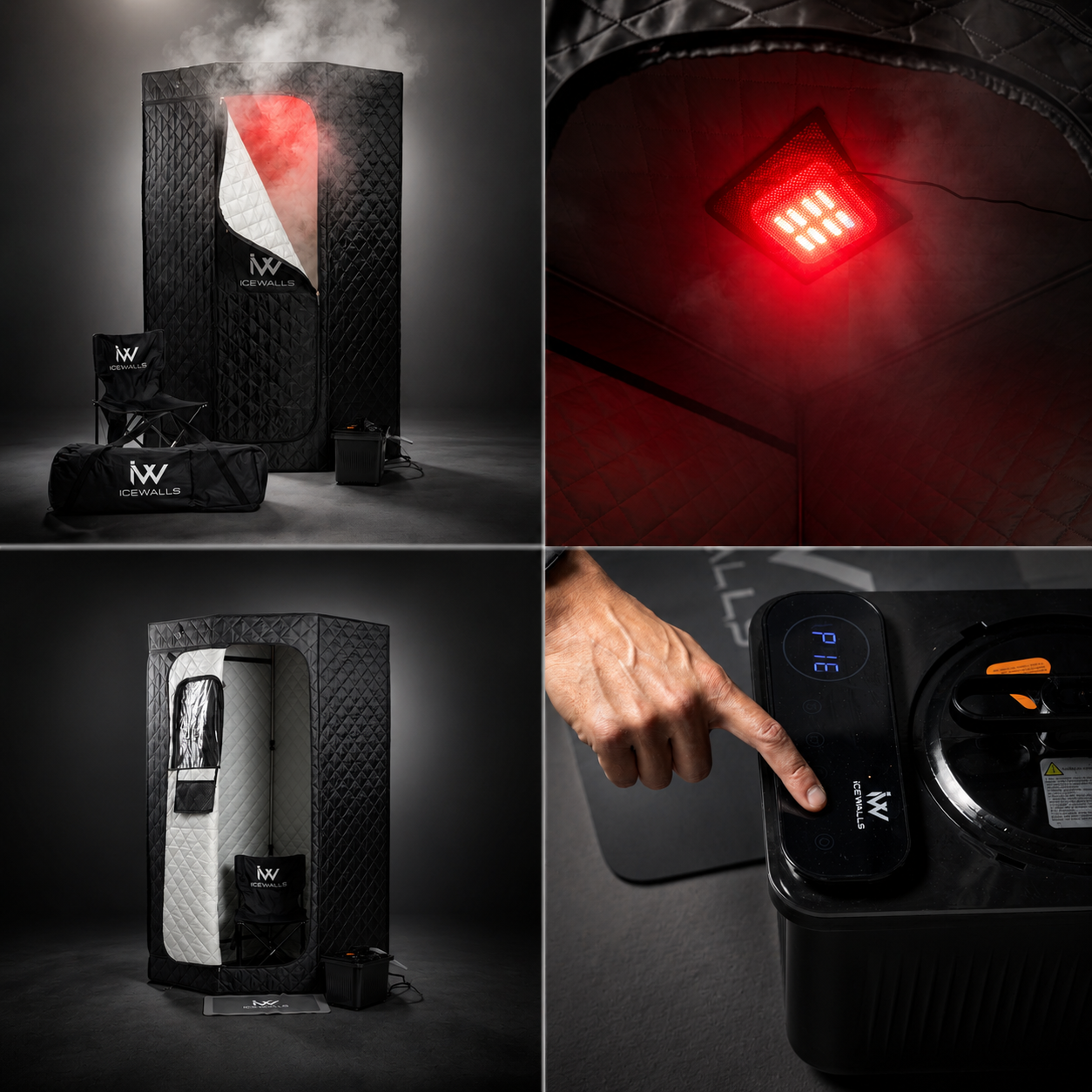 Sauna Ice Walls: calor terapéutico diseñado para favorecer la recuperación, promover la relajación y aumentar la sensación de bienestar.