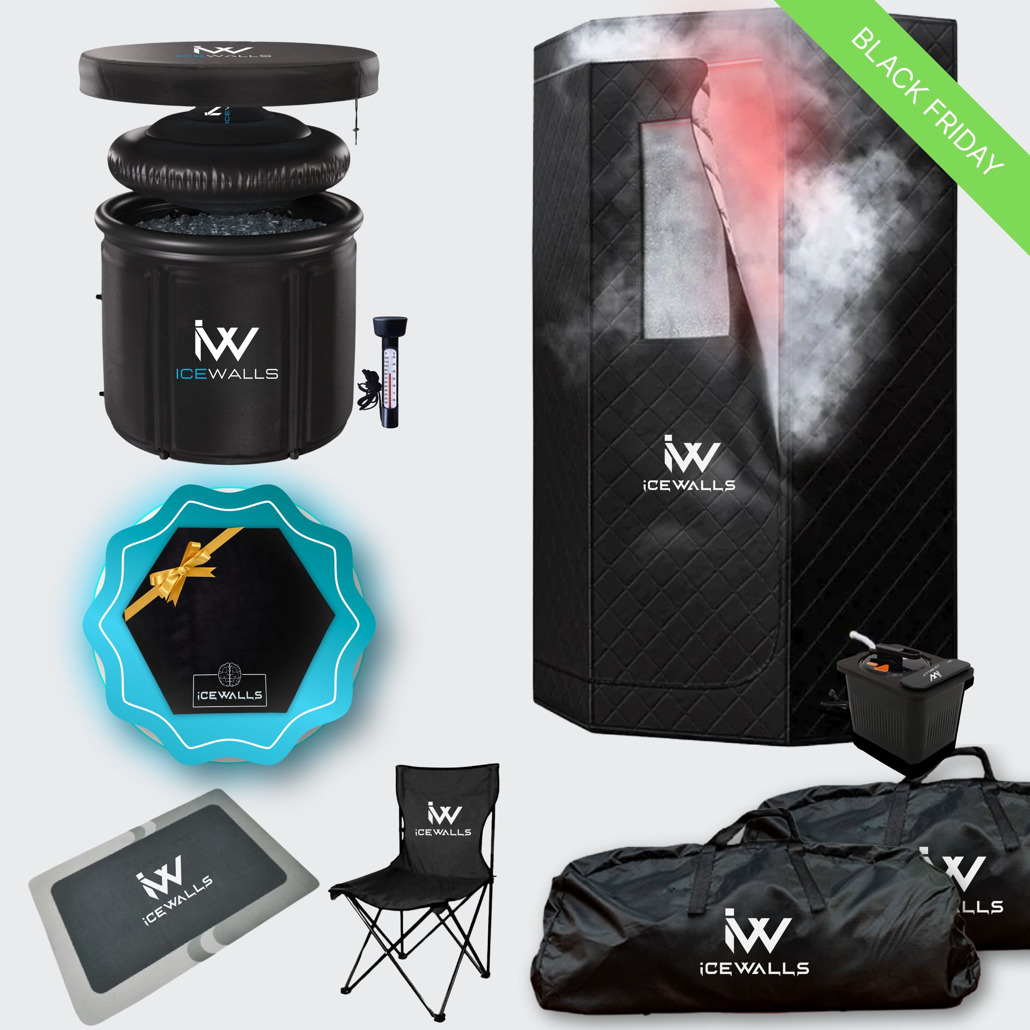 Sauna Portátil 2.0 + Tina de hielo PRO + Ice Mat GRATIS