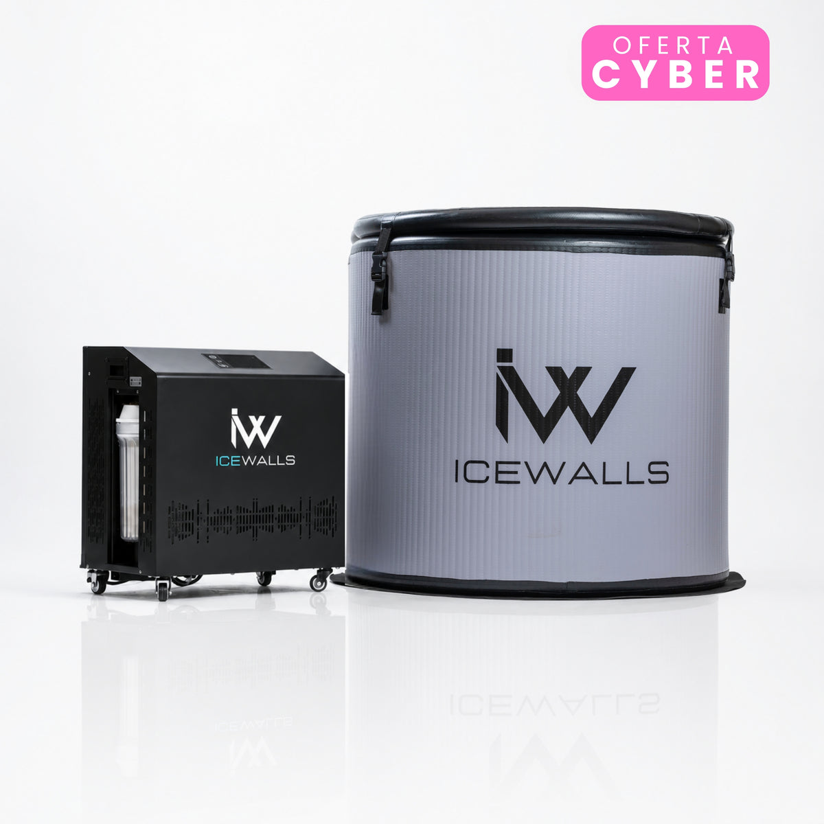 Tina de hielo Ice Walls con motor inteligente de 3 °C a 42 °C