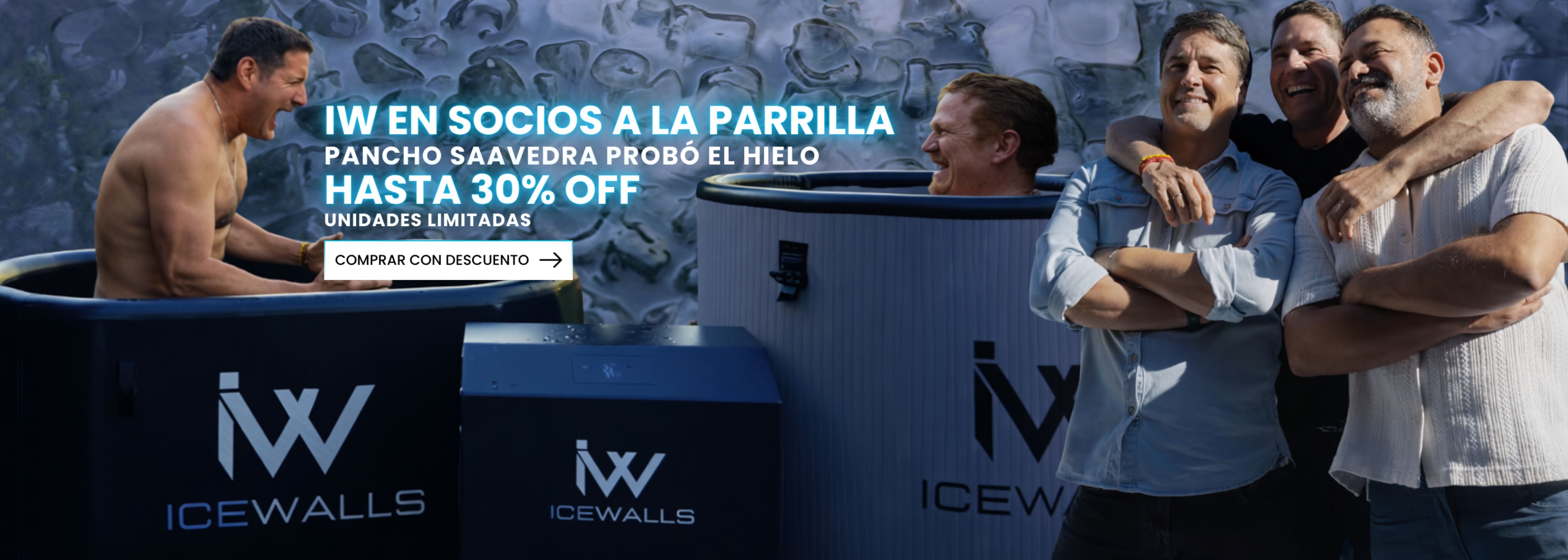 Canal 13 se une a Ice Walls para el desafío Socios a la Parrilla con sauna e ice bath