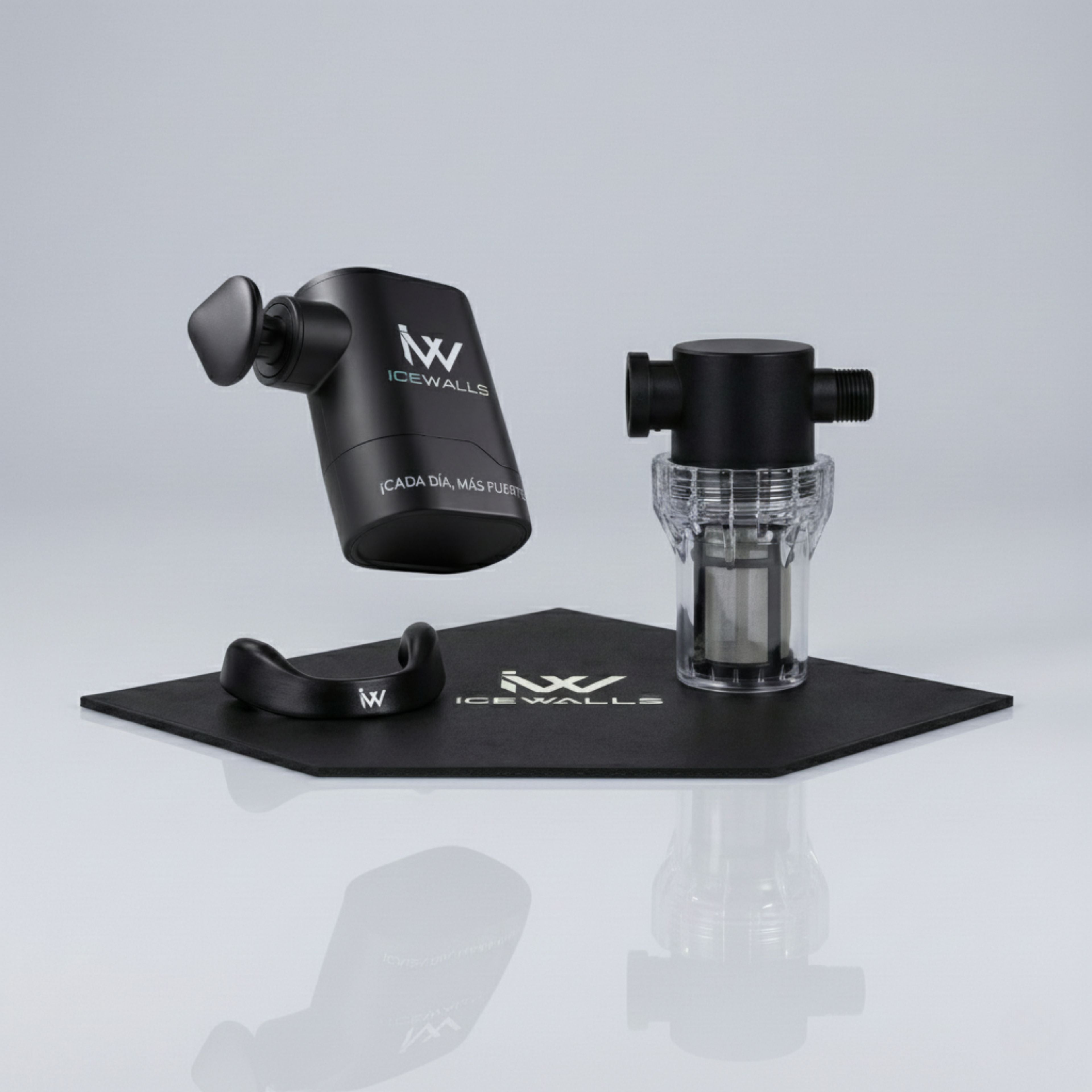 Set de productos Icewalls para recuperación muscular y bienestar