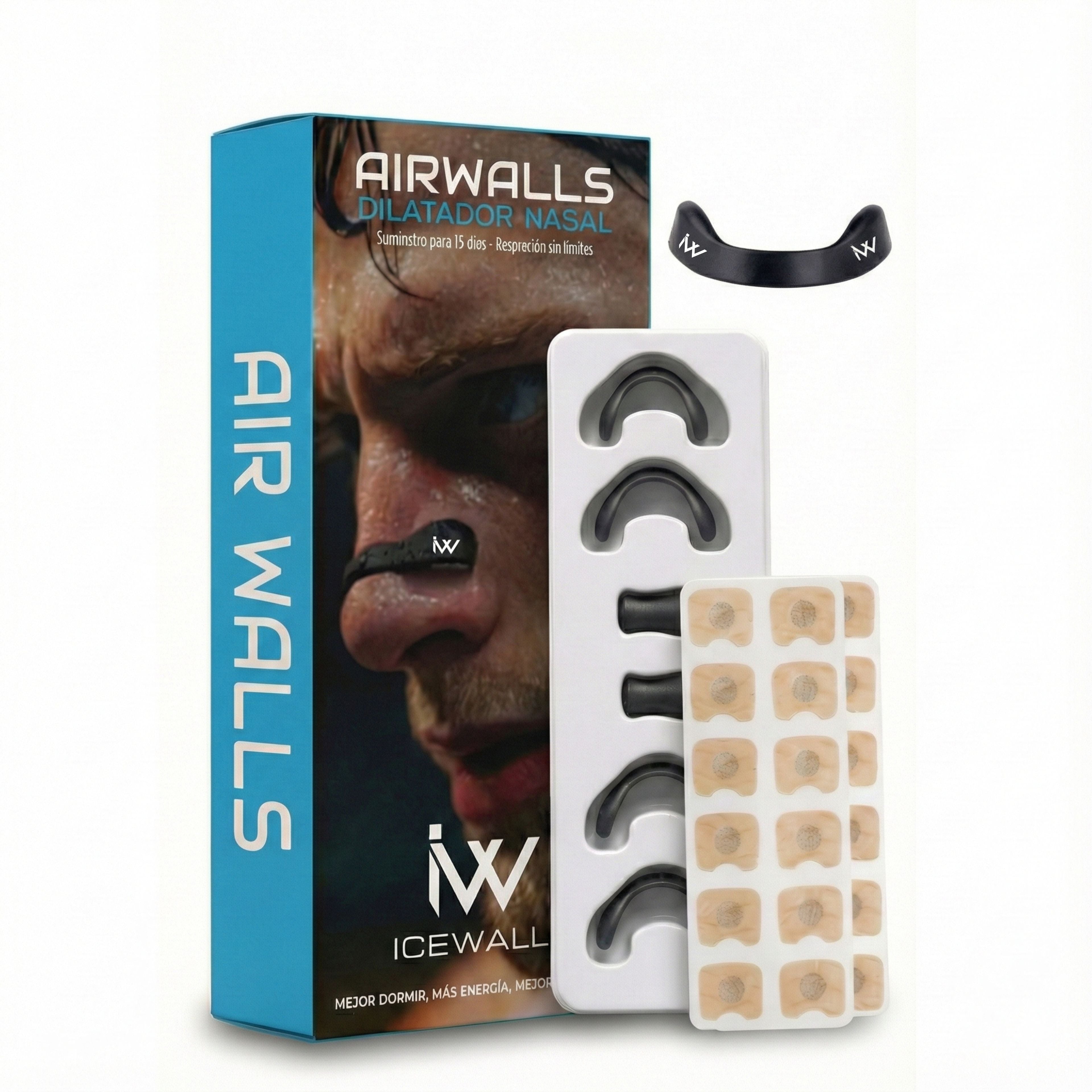 Dilatadores nasales AirWalls para mejorar respiración, rendimiento deportivo y dormir mejor – Ice Walls Chile