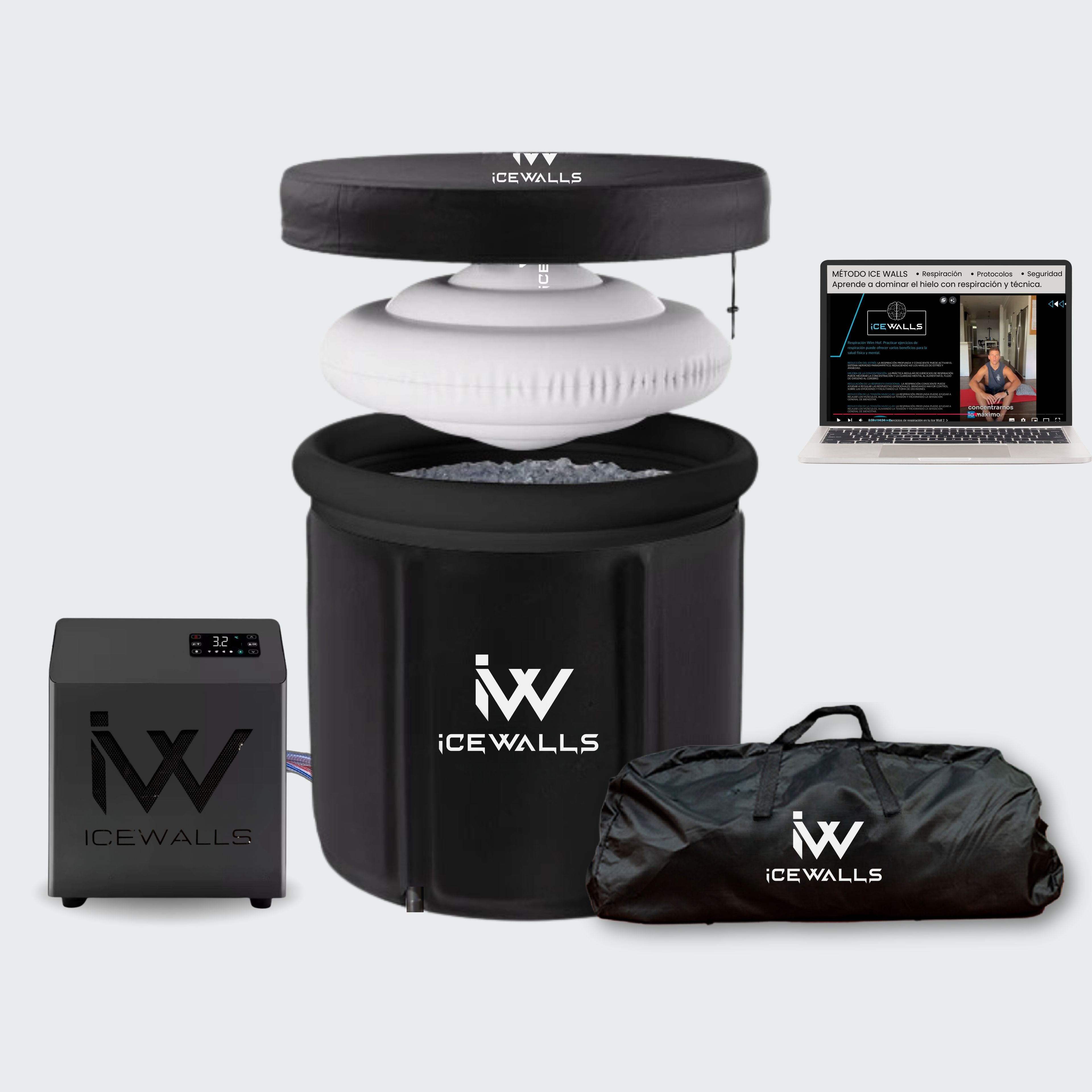 Tina portátil para baños de hielo – método de recuperación con crioterapia