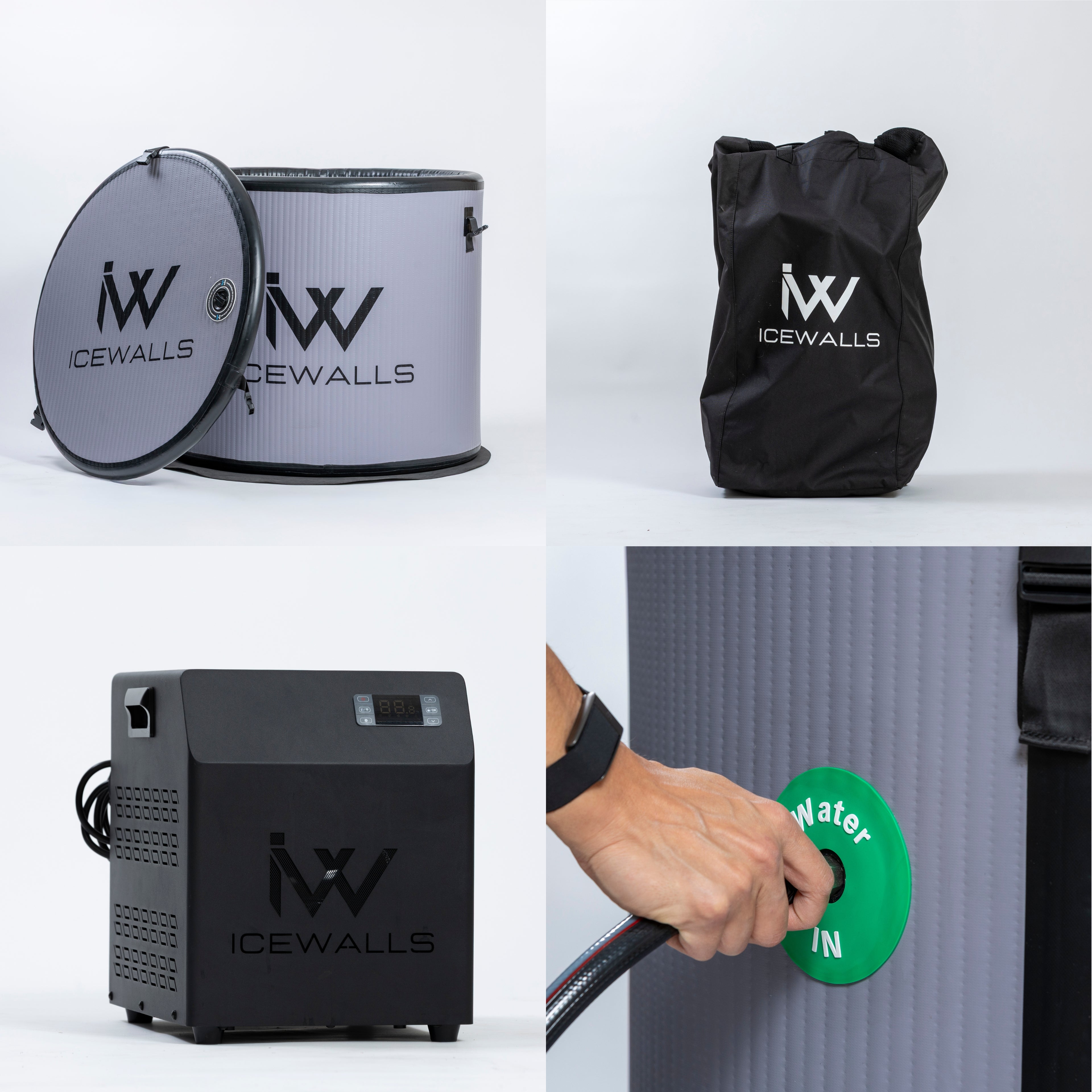 paquete completo tina de hielo con motor profesional