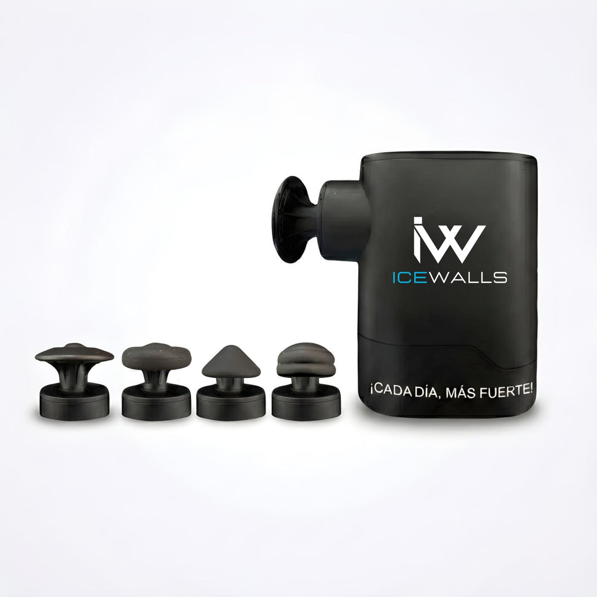 Pistola masajeadora portátil Ice Walls con tecnología de vibración Ice Pulse para aliviar tensión muscular