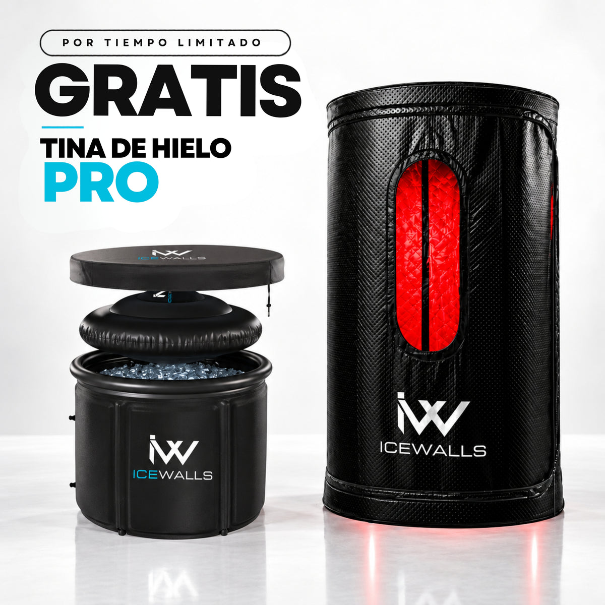 Sauna Portátil Seco 2.0 con Luz Infrarroja + Tina de Hielo Pro Gratis