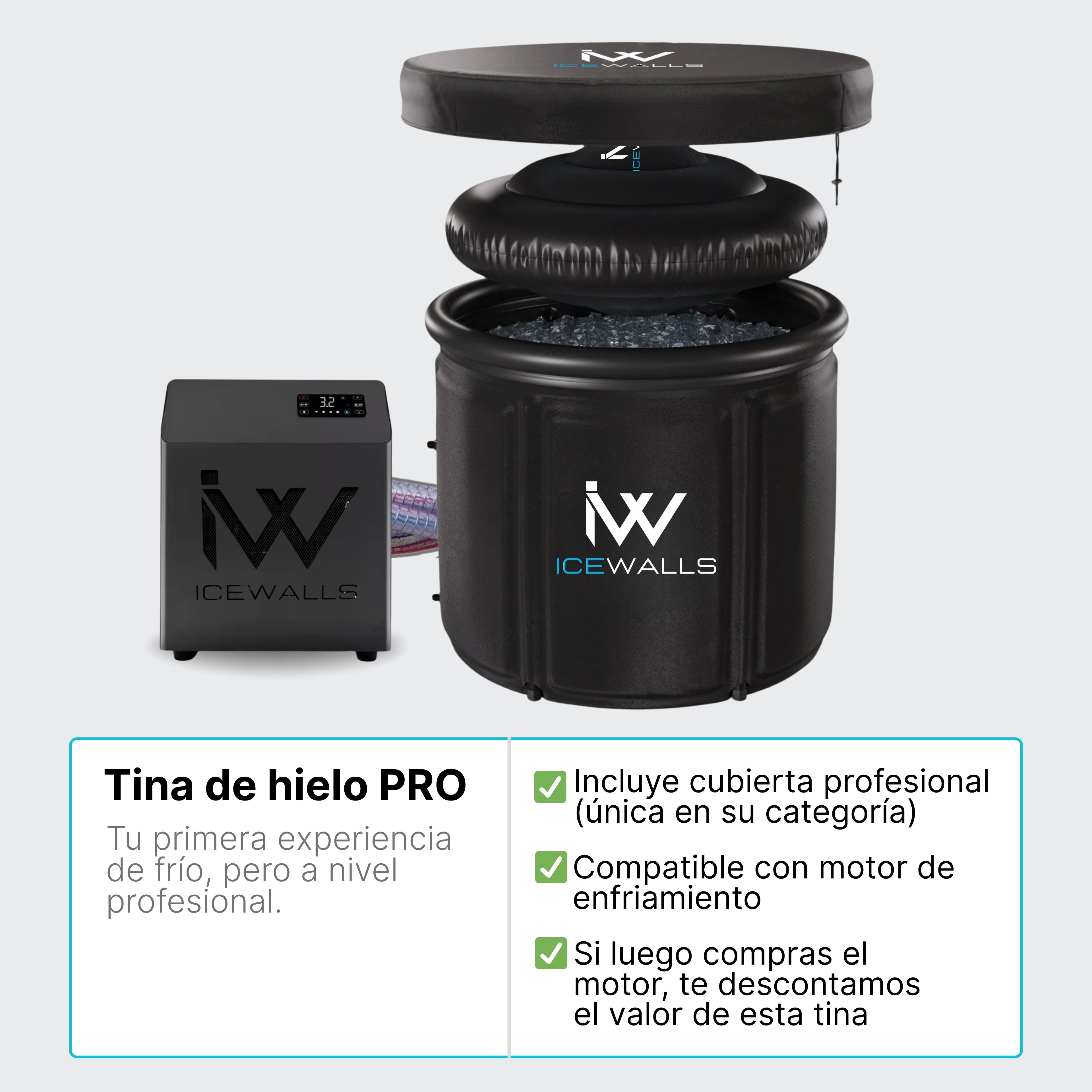 Tina de inmersión fría portátil para optimizar energía, disciplina y recuperación física diaria