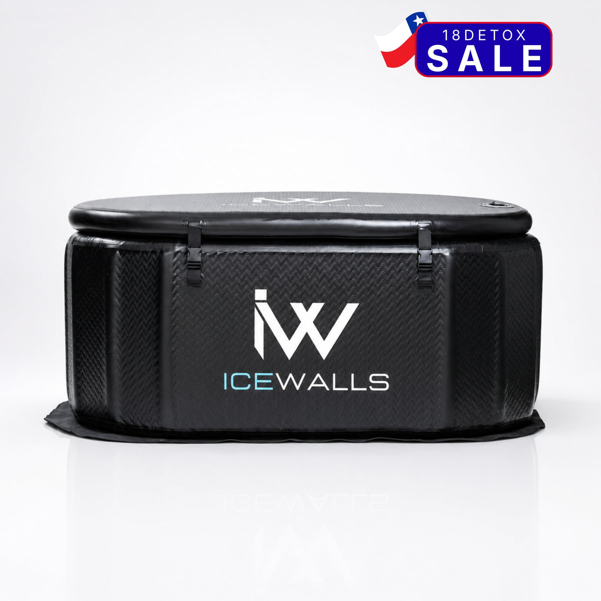 Tina de inmersión en hielo Ice Walls resistente y plegable, ideal para deportistas y uso en casa