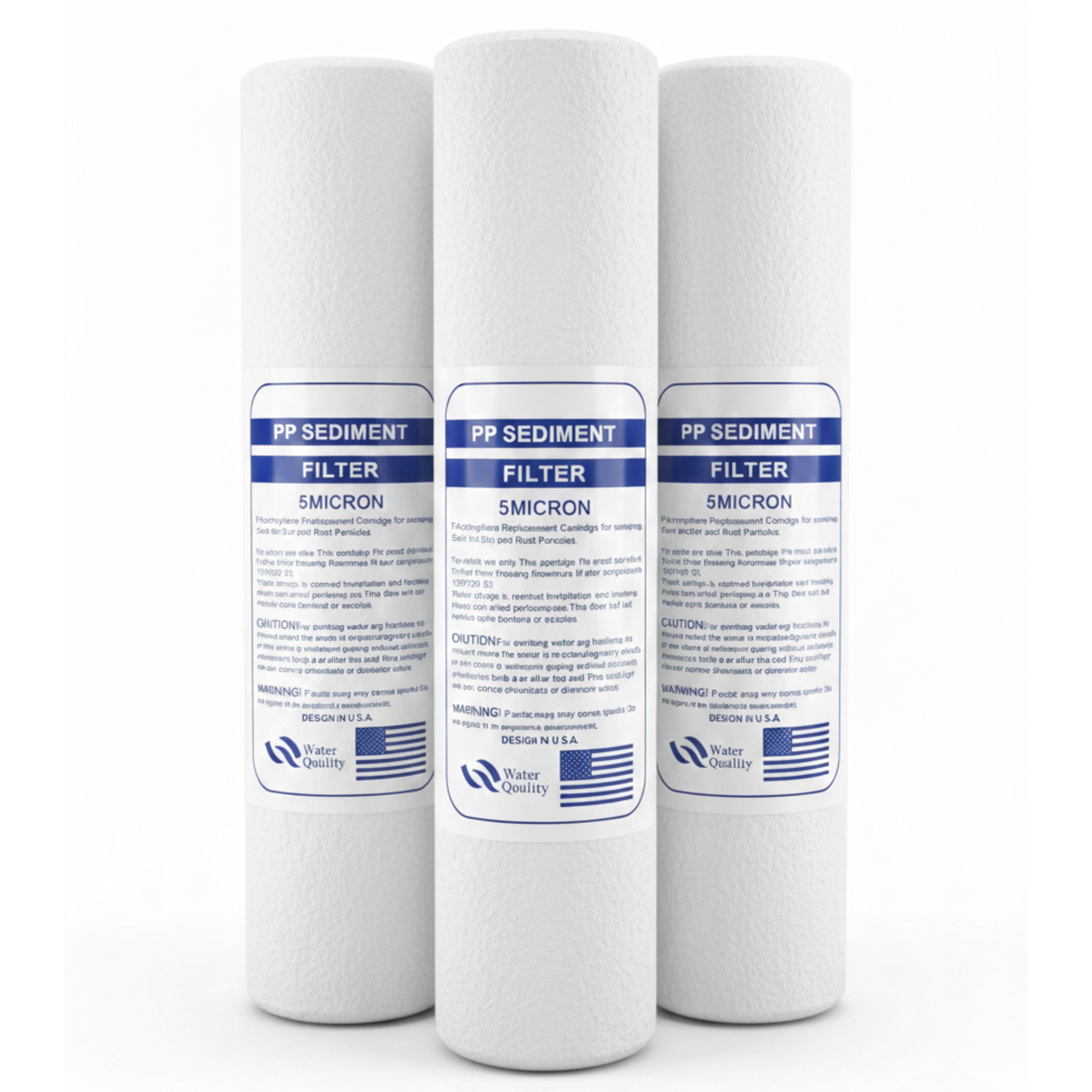 Pack de 3 filtros de repuesto 5 micron para motor Ice Walls 3°C–42°C. Protege tu sistema y mantiene máximo rendimiento y flujo estable.