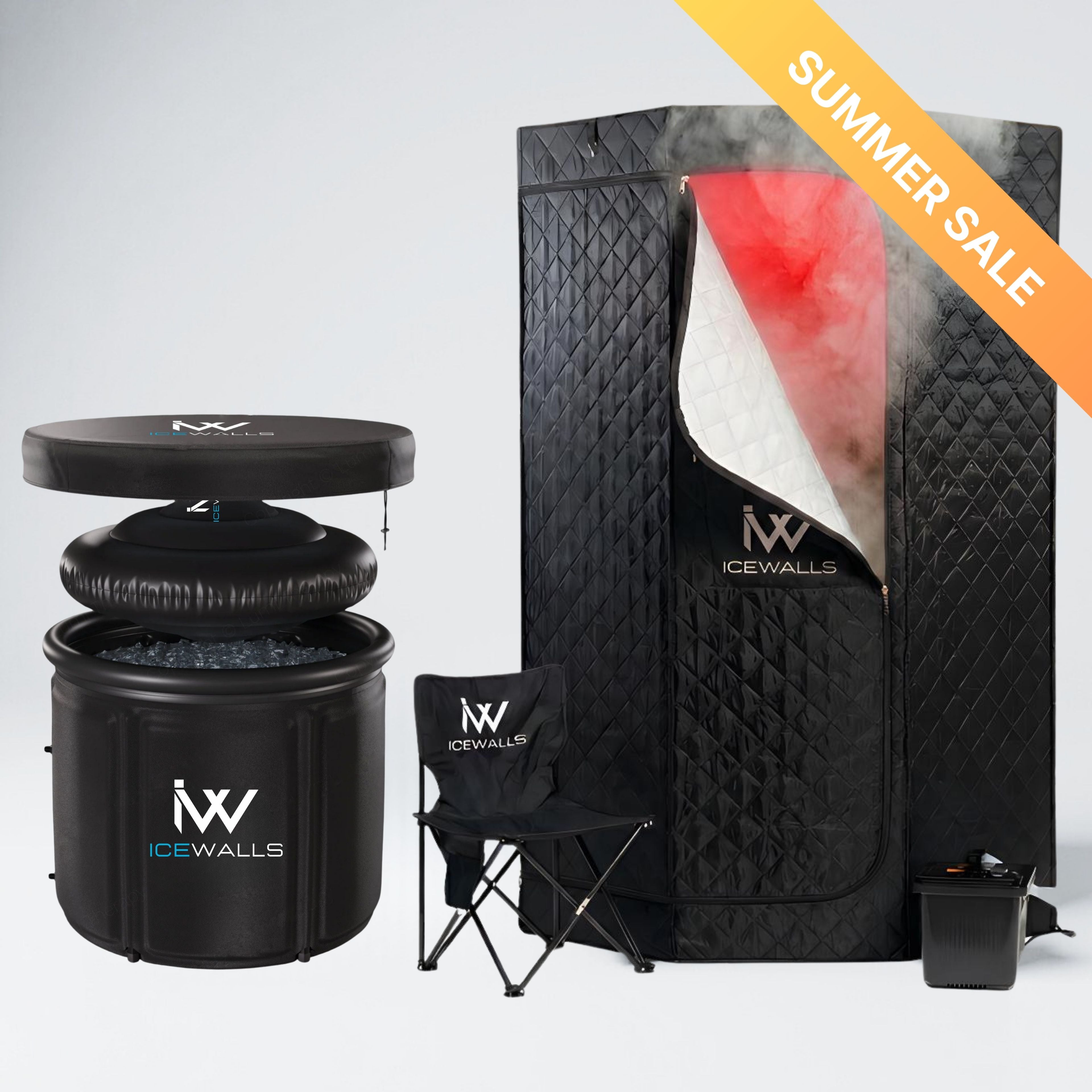 Terapia de contraste a un precio unico, sauna y tina de hielo