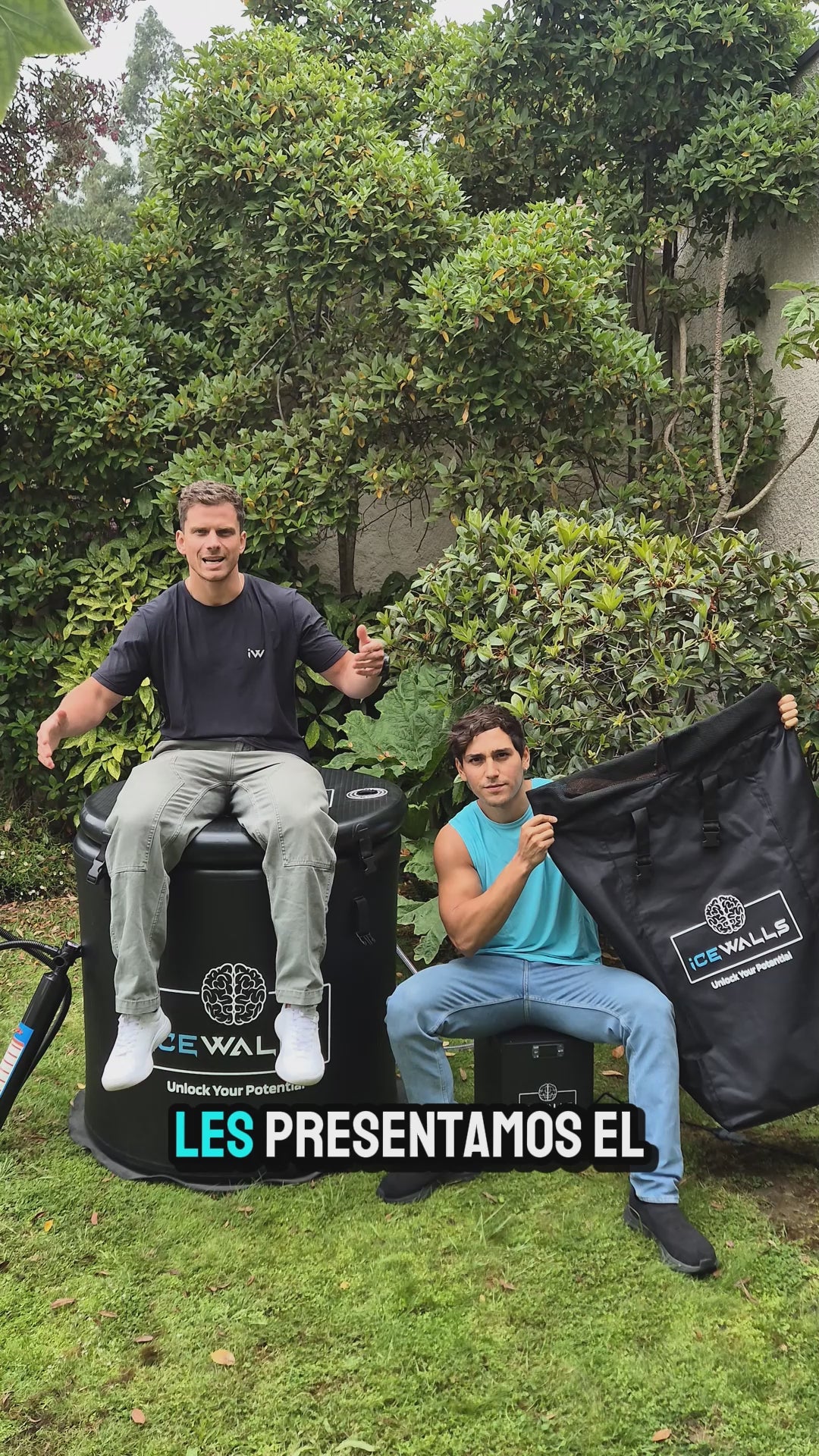 baño de hielo o ice bath con motor inteligente