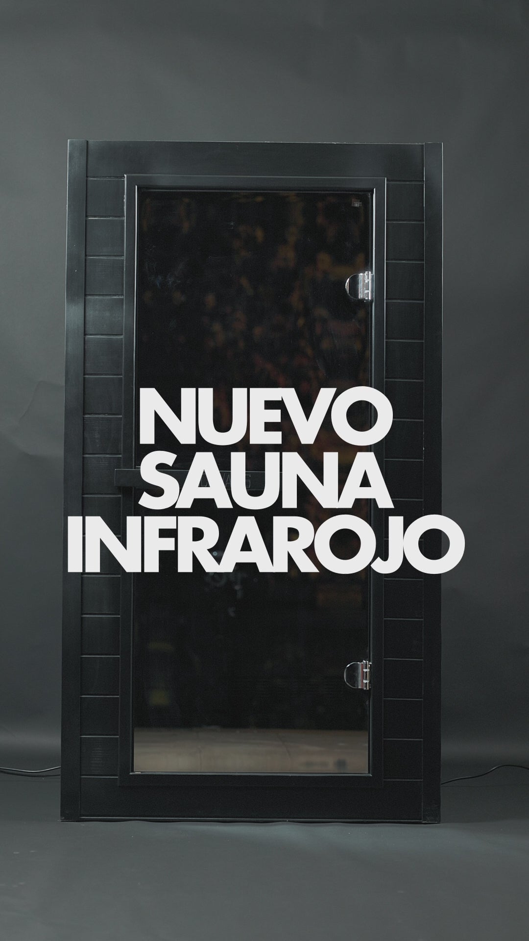 Sauna infrarrojo de uso doméstico con puerta de vidrio 