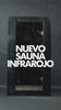 Sauna infrarrojo de uso doméstico con puerta de vidrio 