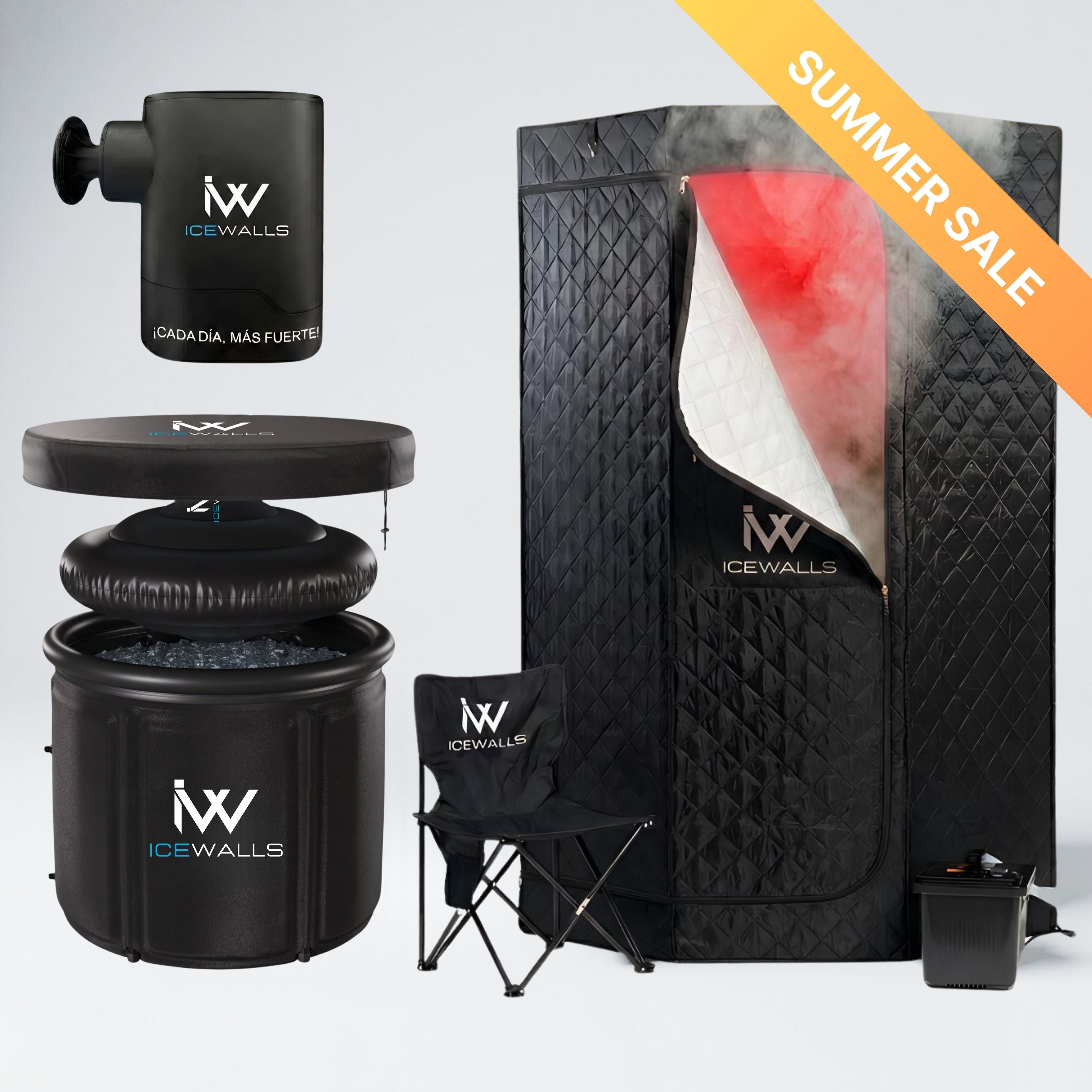 Terapia de contraste Ice Walls Summer Sale con frío y calor para recuperación muscular