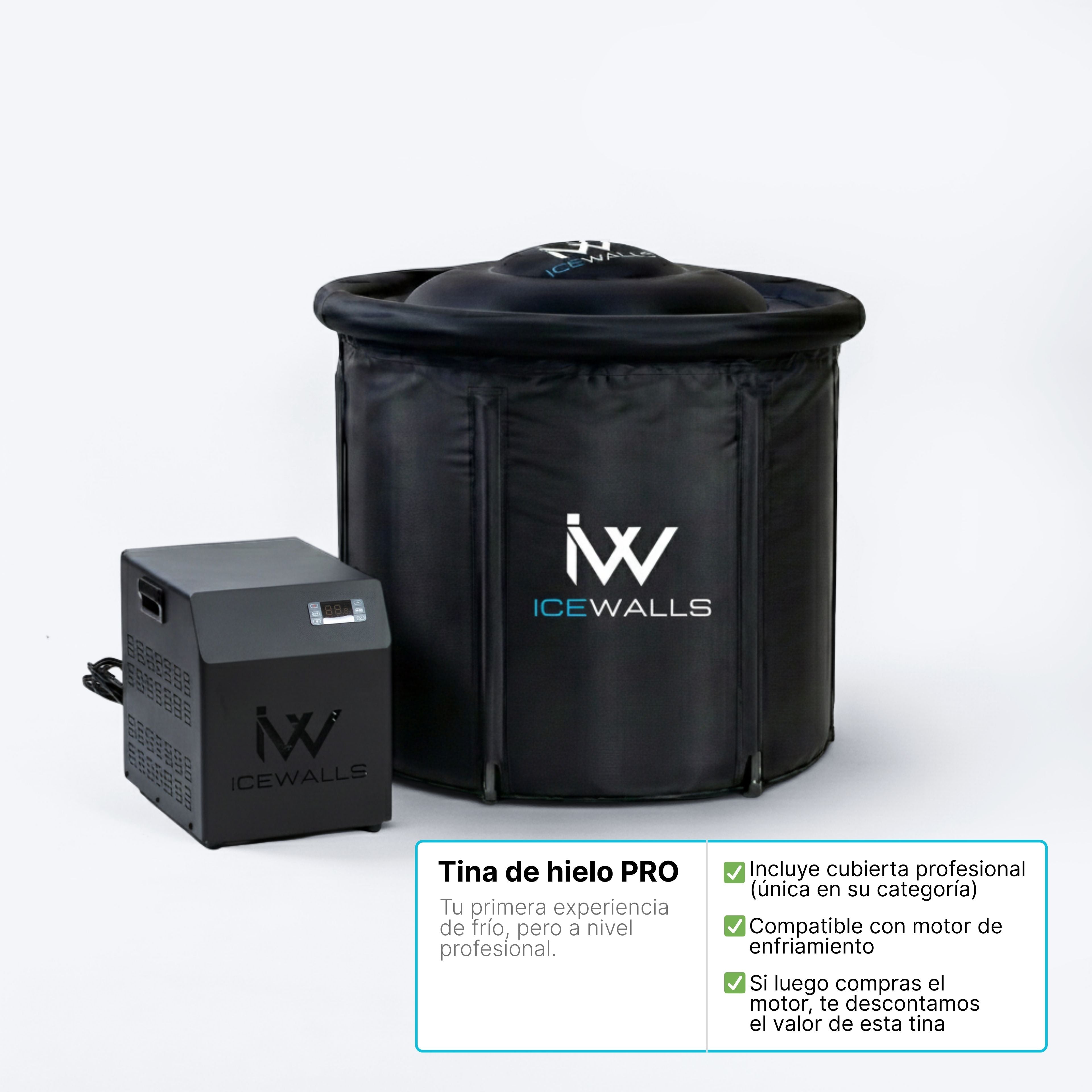 Tina de inmersión fría portátil para optimizar energía, disciplina y recuperación física diaria